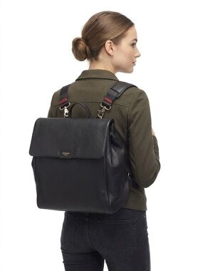 Storksak St. James Pebbled Leather Convertible Backpack